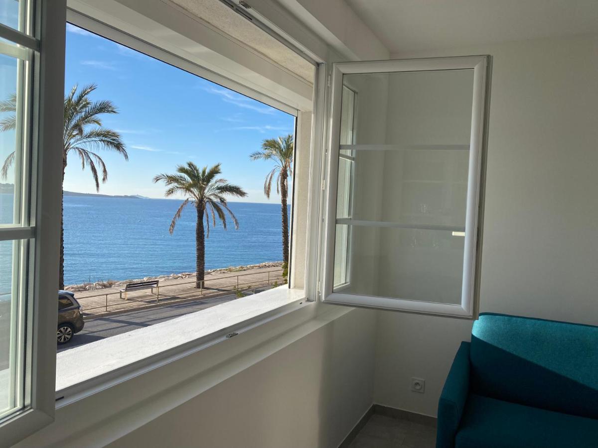 Splendide Studio Miramar Vue Mer Avec Terrasse Бандоль Экстерьер фото